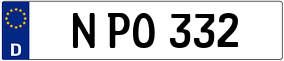 Truck License Plate